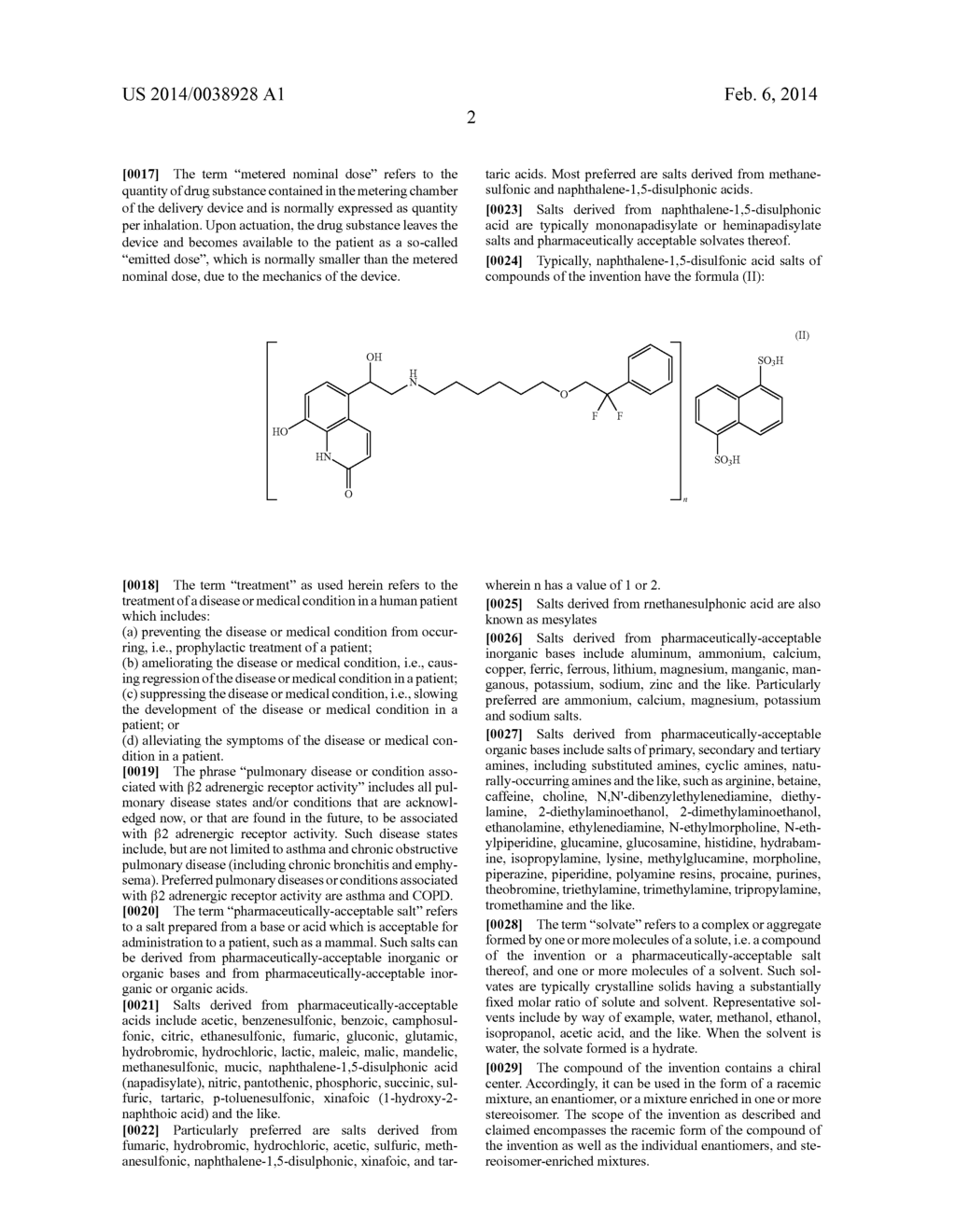 5-(2--1-HYDROXYETHYL-8-HYDROXYQUINOLIN-2 (1H)-ONE AND ITS USE IN THE     TREATMENT OF PULMONARY DISEASES - diagram, schematic, and image 04