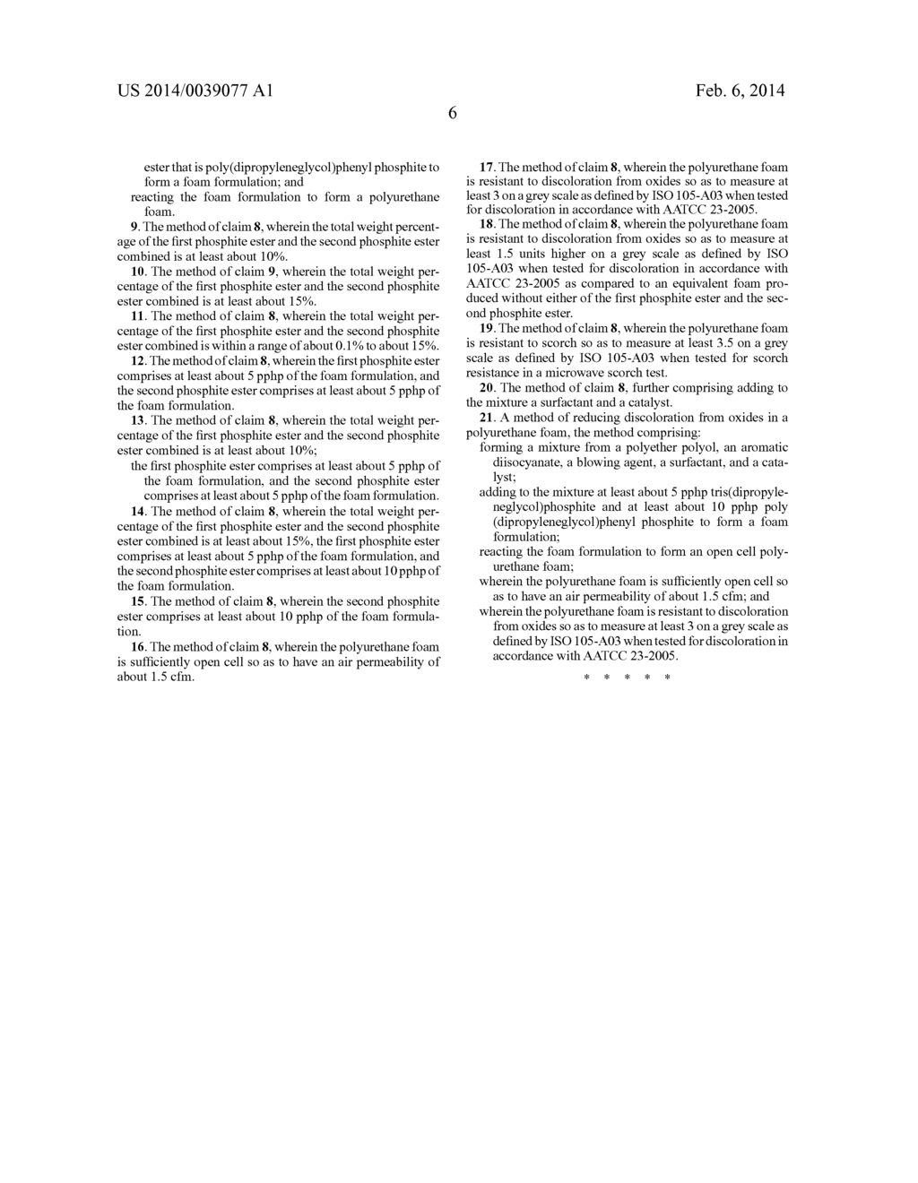 Method For Producing Oxidation Discoloration Resistant Polyurethane Foam - diagram, schematic, and image 07