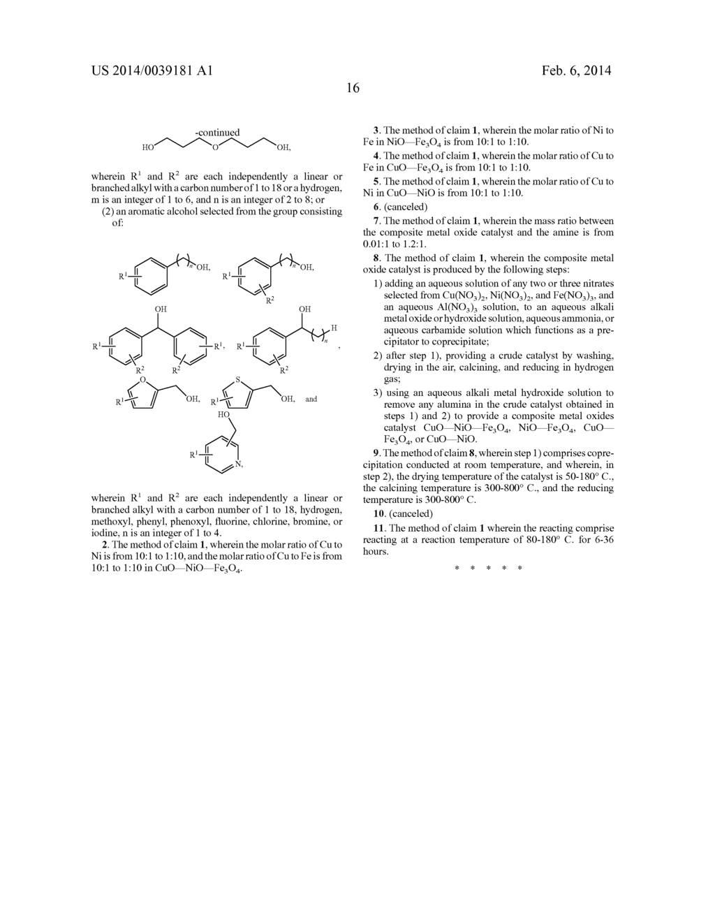 METHOD FOR PRODUCING N-SUBSTITUTED AMINE COMPOUNDS THROUGH CATALYZED     ALKYLATION - diagram, schematic, and image 17