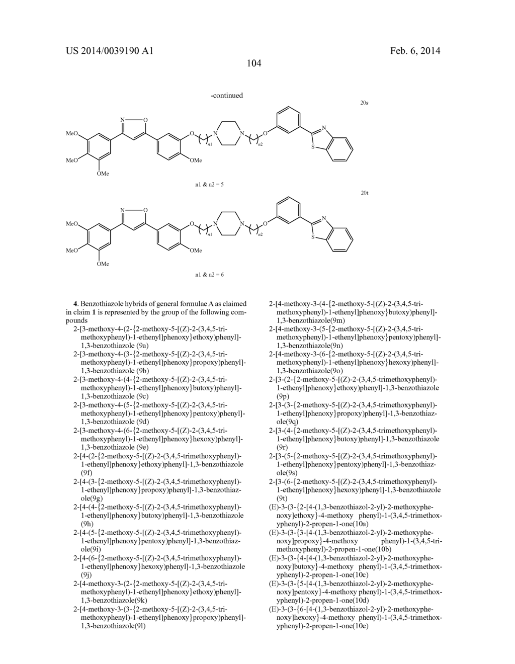 BENZOTHIAZOLE HYBRIDS USEFUL AS ANTICANCER AGENTS AND PROCESS FOR THE     PREPARATION THEREOF - diagram, schematic, and image 110