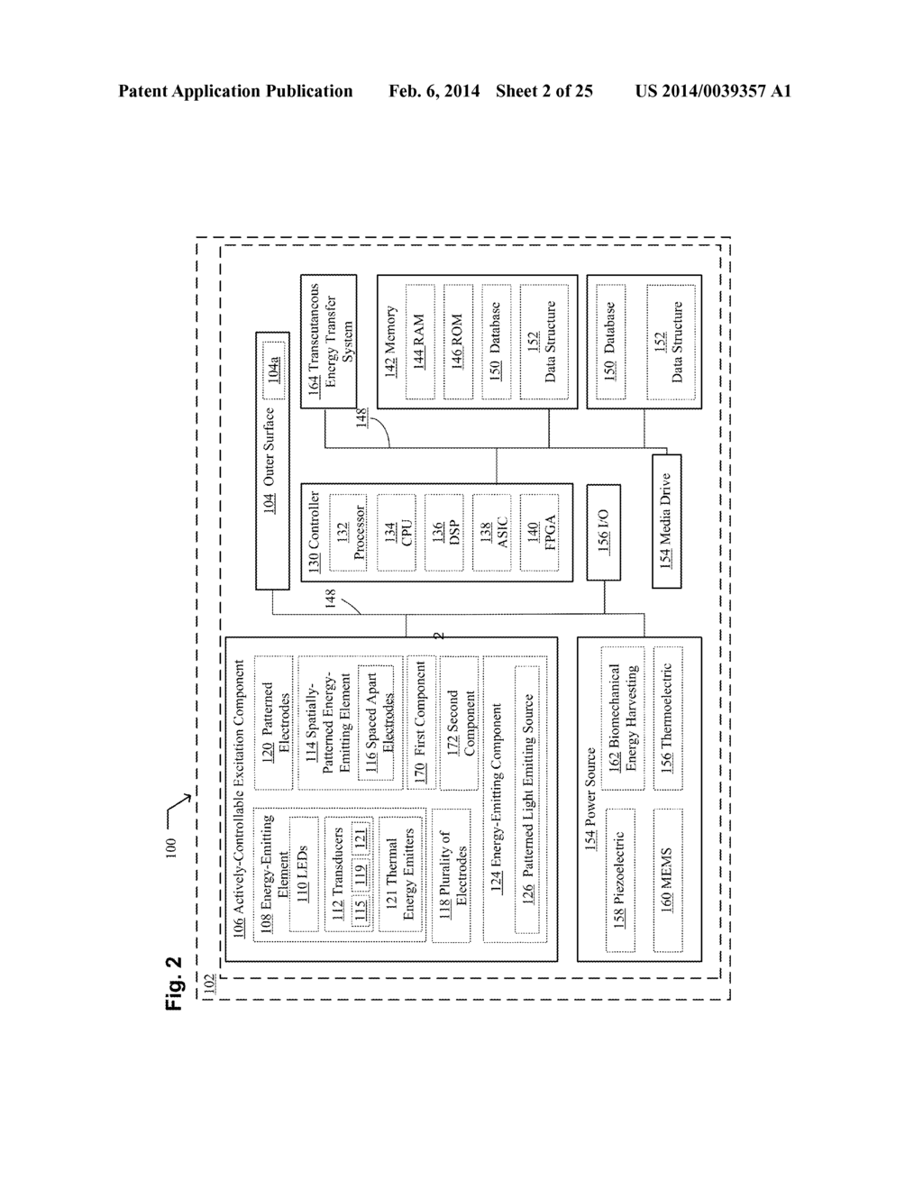 SYSTEM, DEVICES, AND METHODS INCLUDING STERILIZING EXCITATION DELIVERY     IMPLANTS WITH GENERAL CONTROLLERS AND ONBOARD POWER - diagram, schematic, and image 03