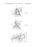 NEEDLE ASSEMBLY AND INJECTION DEVICE WITH FOLDABLE NEEDLE PROTECTING MEANS diagram and image