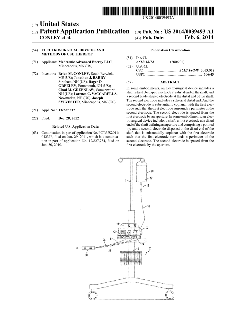 Electrosurgical Devices and Methods of Use Thereof - diagram, schematic, and image 01