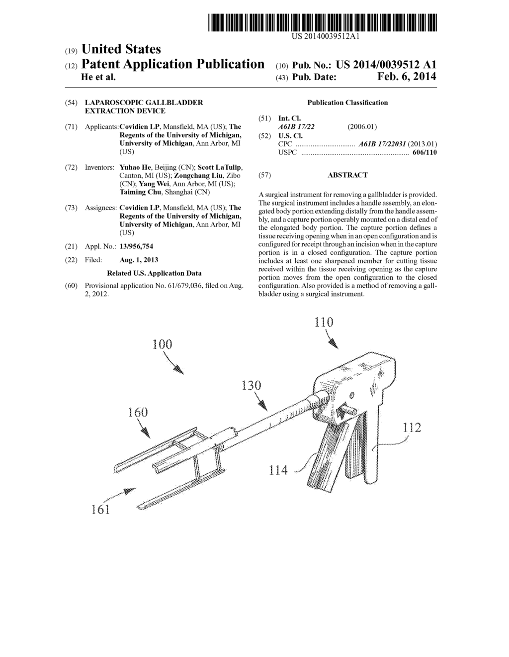 Laparoscopic Gallbladder Extraction Device - diagram, schematic, and image 01