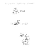 NOSE TENSIONER AND OPENER AND NOSE TIP LIFTER FOR THE TREATMENT OF     OBSTRUCTIVE SLEEP APNOEA, SNORING AND RESPIRATORY OBSTRUCTION diagram and image