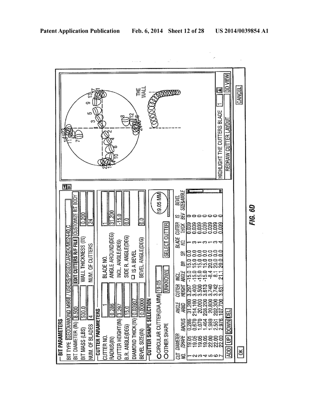 METHODS FOR MODELING WEAR OF FIXED CUTTER BITS AND FOR DESIGNING AND     OPTIMIZING FIXED CUTTER BITS - diagram, schematic, and image 13