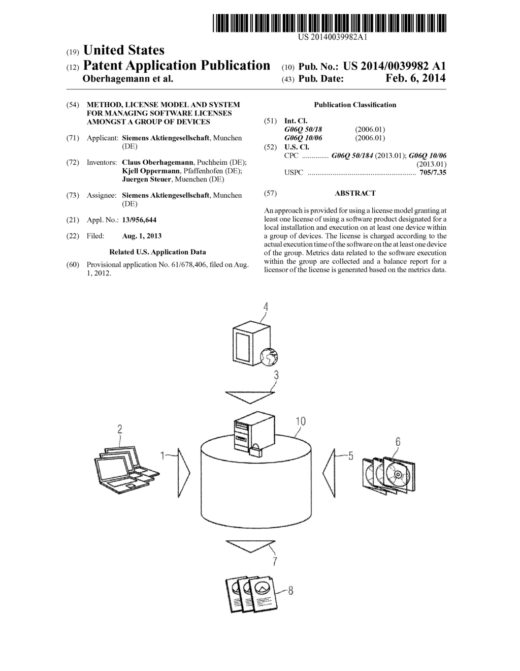 Method, License Model And System For Managing Software Licenses Amongst A     Group Of Devices - diagram, schematic, and image 01