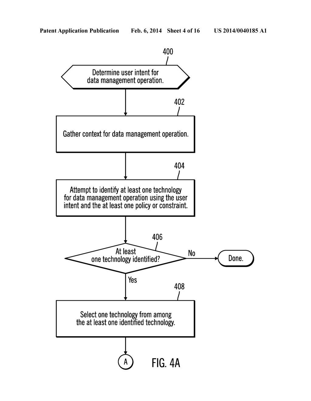 INTENT BASED AUTOMATION OF DATA MANAGEMENT OPERATIONS BY A DATA MANAGEMENT     ENGINE - diagram, schematic, and image 05