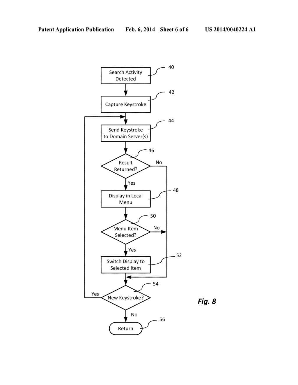 User Interface Providing Localized Search Capabilities - diagram, schematic, and image 07