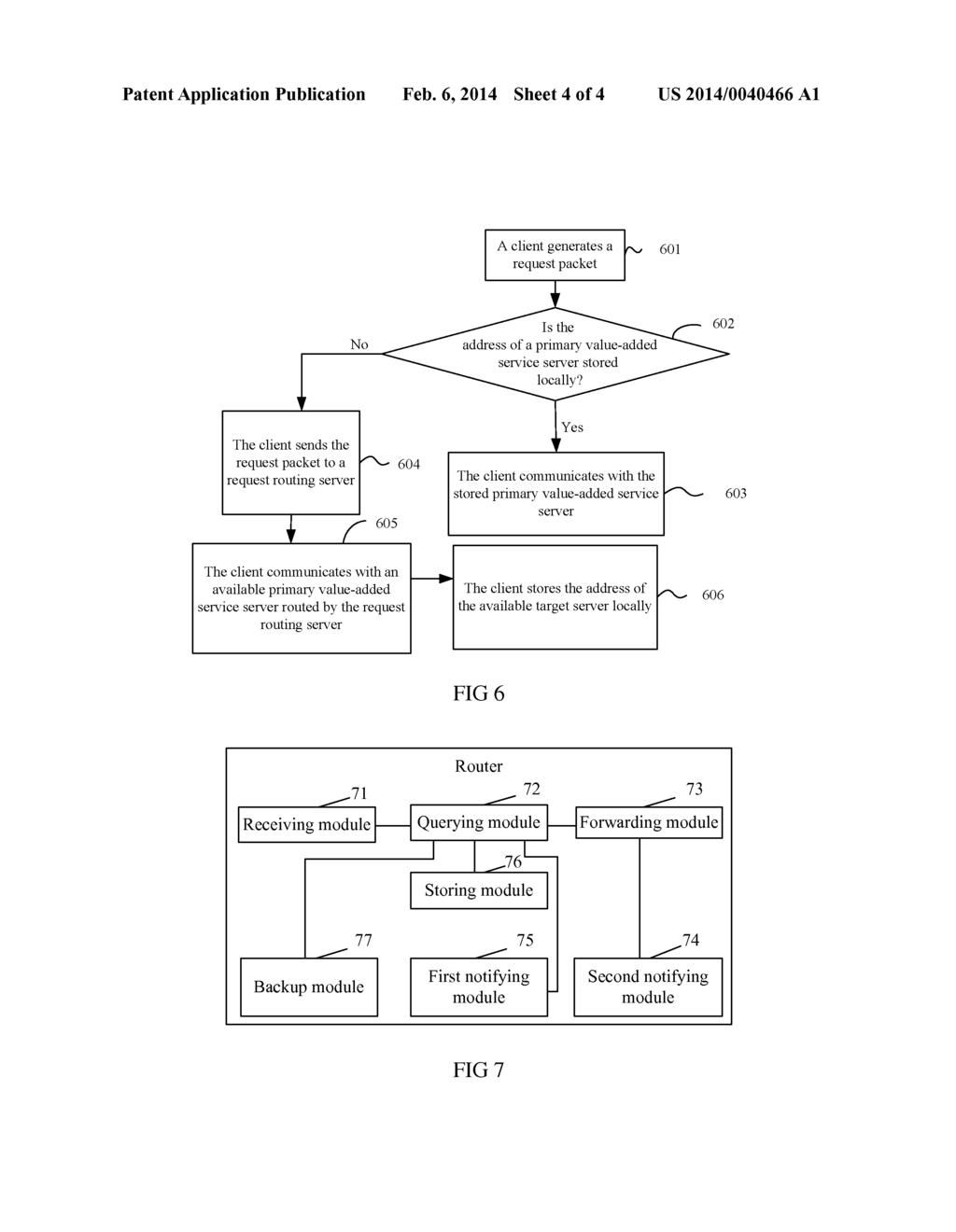 METHOD AND ROUTER FOR PACKET PROCESSING DURING SERVER FAILURE - diagram, schematic, and image 05