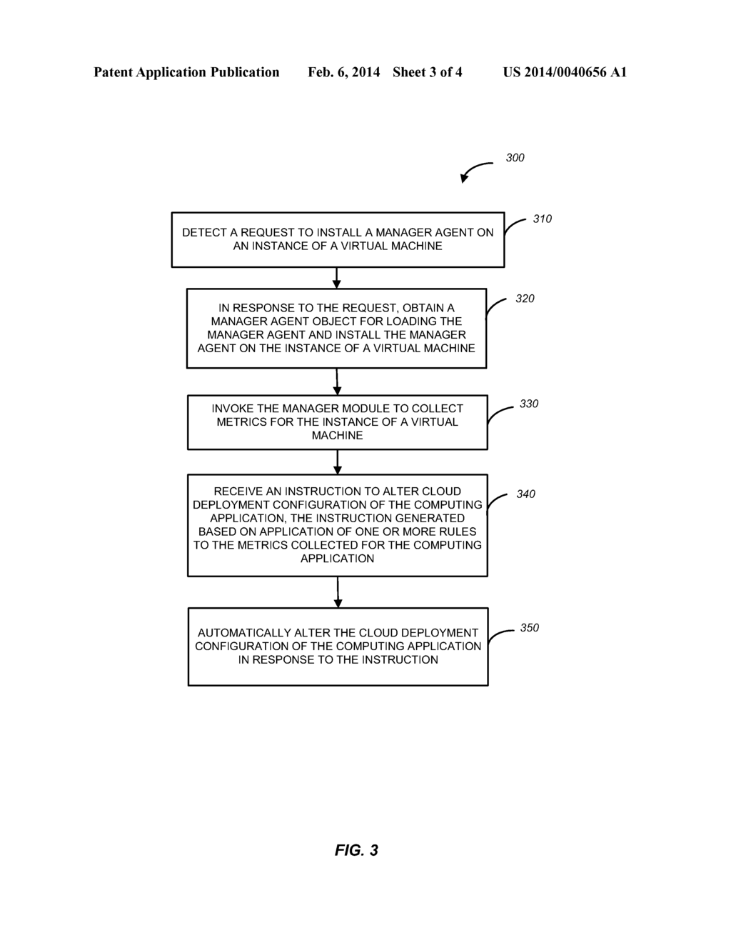 SYSTEM AND METHOD FOR MANAGING CLOUD DEPLOYMENT CONFIGURATION OF AN     APPLICATION - diagram, schematic, and image 04