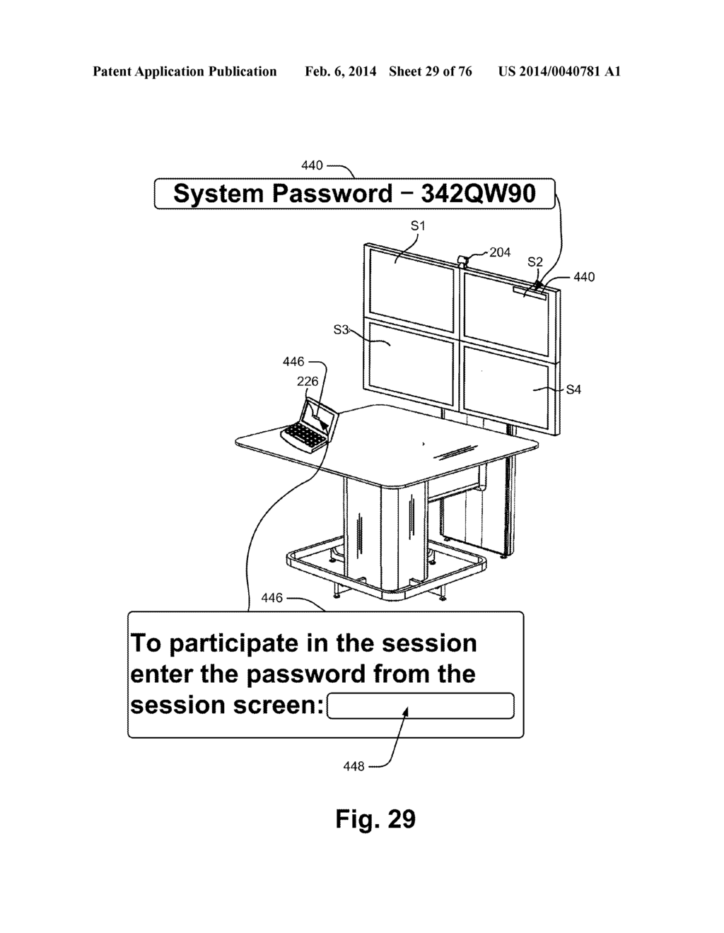 Egalitarian Control Apparatus and Method for Sharing Information in a     Collaborative Workspace - diagram, schematic, and image 30