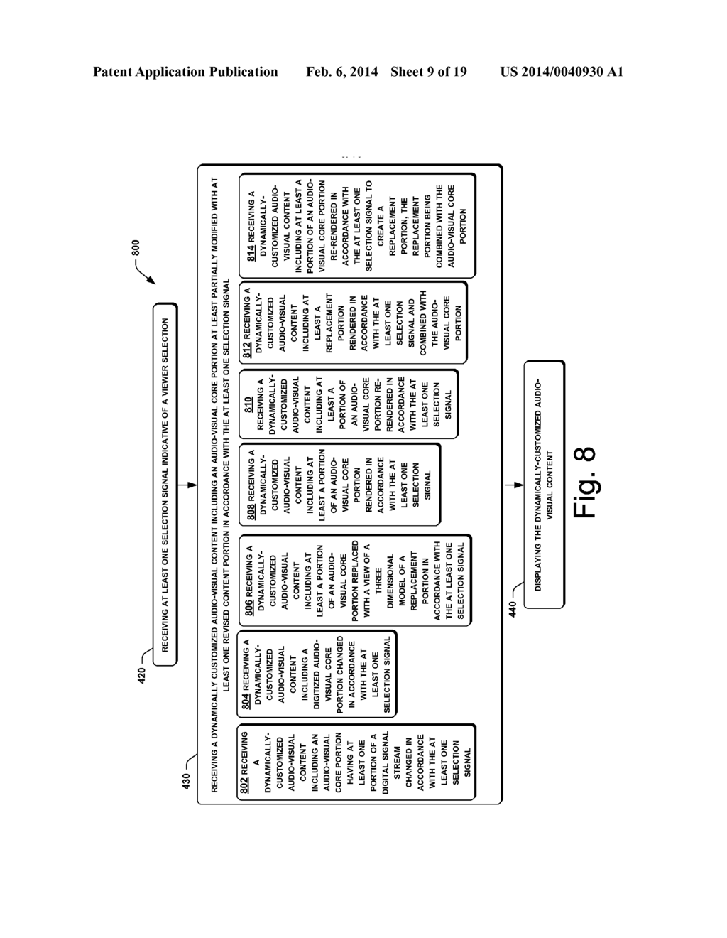 METHODS AND SYSTEMS FOR VIEWING DYNAMICALLY CUSTOMIZED AUDIO-VISUAL     CONTENT - diagram, schematic, and image 10