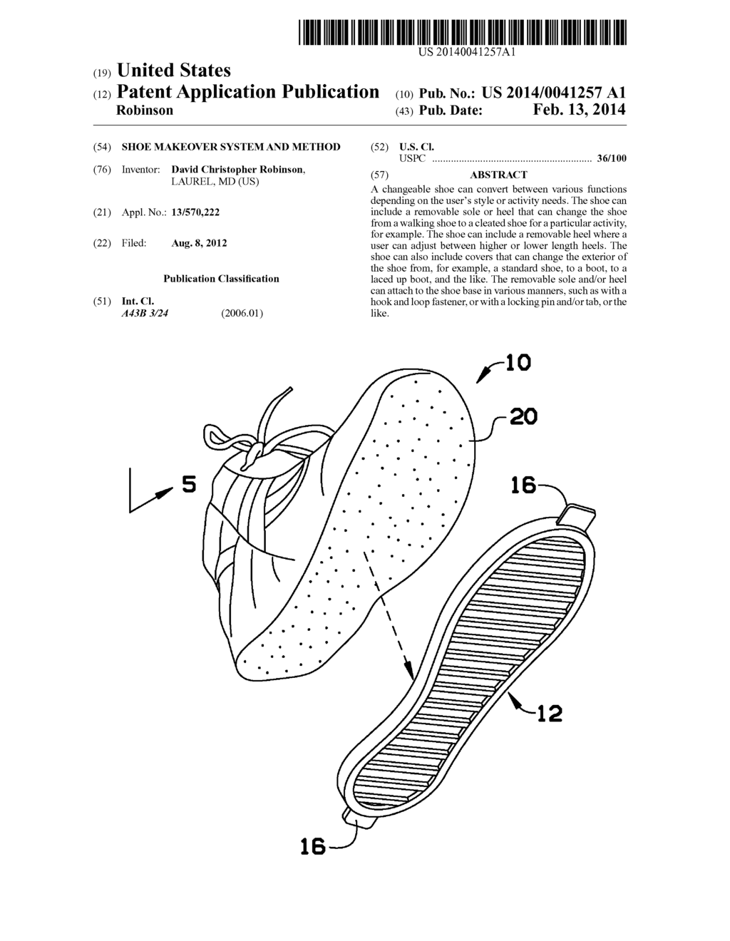 SHOE MAKEOVER SYSTEM AND METHOD - diagram, schematic, and image 01