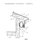 Mounting System for a Gasket which Prevents Water and Moisture     Infiltration of the Fascia Region of a Roof diagram and image