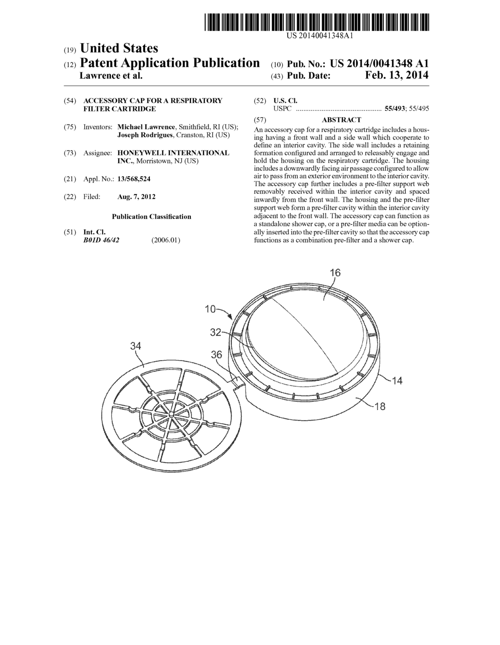 ACCESSORY CAP FOR A RESPIRATORY FILTER CARTRIDGE - diagram, schematic, and image 01