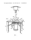 OUTDOOR TABLES WITH HEATER ACCESS diagram and image