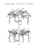 OUTDOOR TABLES WITH HEATER ACCESS diagram and image