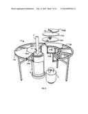 OUTDOOR TABLES WITH HEATER ACCESS diagram and image
