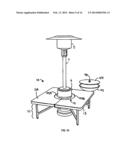 OUTDOOR TABLES WITH HEATER ACCESS diagram and image