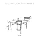 OUTDOOR TABLES WITH HEATER ACCESS diagram and image