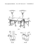 OUTDOOR TABLES WITH HEATER ACCESS diagram and image