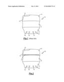 SOLID TYRE PROVIDED WITH MEANS OF VISUAL INDICATION OF THE STATE OF     EXCESSIVE WEAR diagram and image