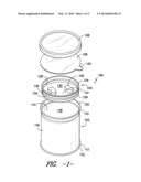 CONTAINER WITH REMOVABLE TRAY diagram and image