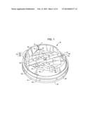 LID AND VAPOR DIRECTING BAFFLE FOR BEVERAGE CONTAINER diagram and image