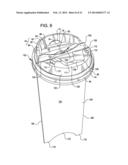 LID AND VAPOR DIRECTING BAFFLE FOR BEVERAGE CONTAINER diagram and image