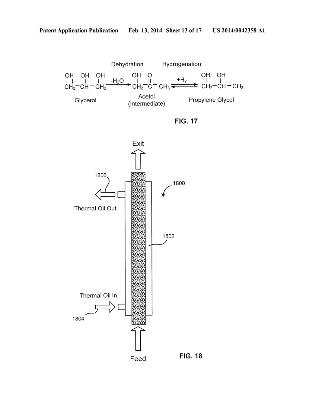 METHOD OF PRODUCING LOWER ALCOHOLS FROM GLYCEROL - diagram, schematic, and image 14