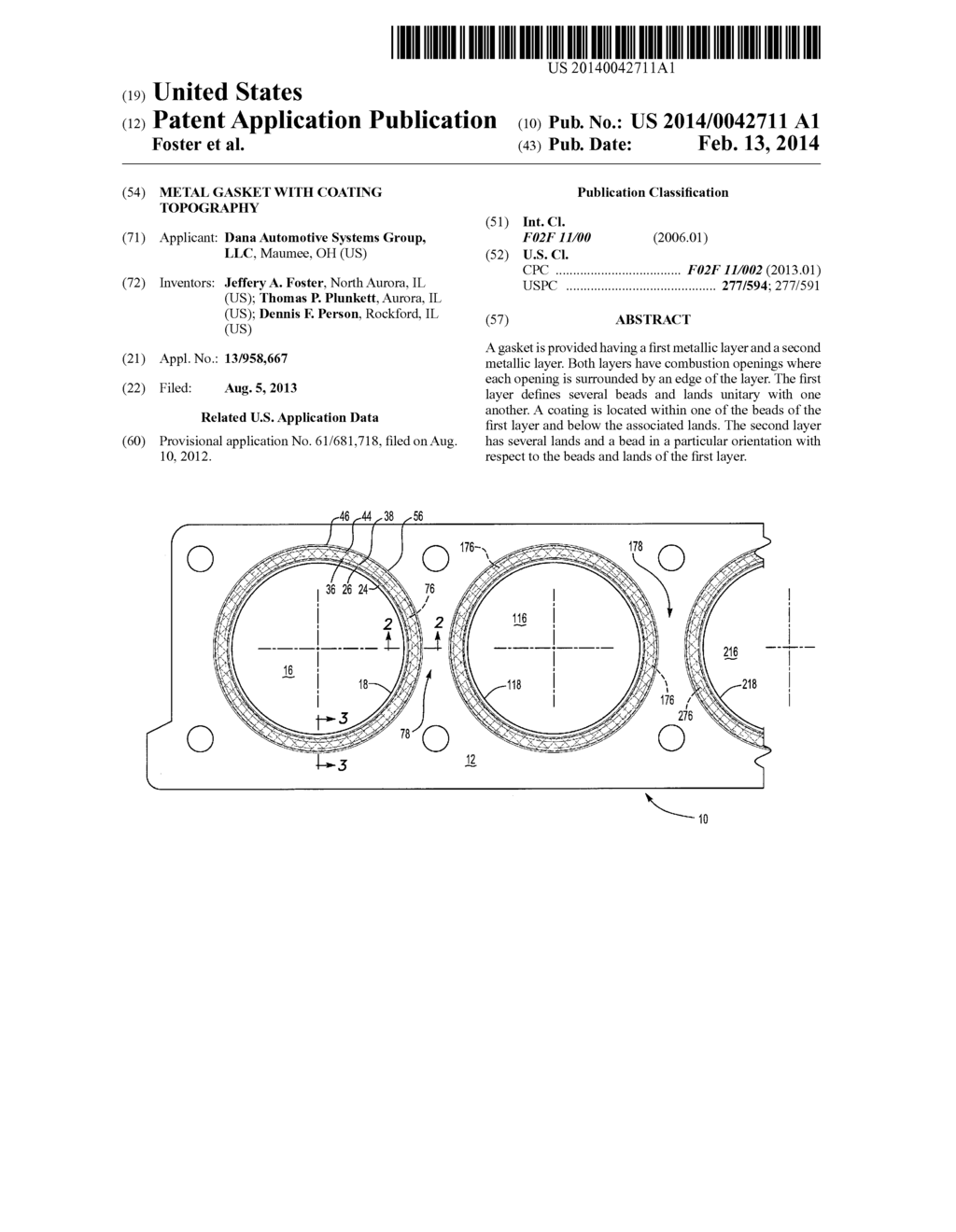 METAL GASKET WITH COATING TOPOGRAPHY - diagram, schematic, and image 01