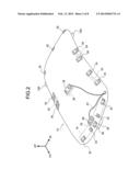 AUTOMOBILE CEILING MATERIAL PROVISIONAL PLACEMENT STRUCTURE AND AUTOMOBILE     CEILING MATERIAL INSTALLATION METHOD diagram and image