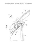 AUTOMOBILE CEILING MATERIAL PROVISIONAL PLACEMENT STRUCTURE AND AUTOMOBILE     CEILING MATERIAL INSTALLATION METHOD diagram and image