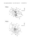 AUTOMOBILE CEILING MATERIAL PROVISIONAL PLACEMENT STRUCTURE AND AUTOMOBILE     CEILING MATERIAL INSTALLATION METHOD diagram and image