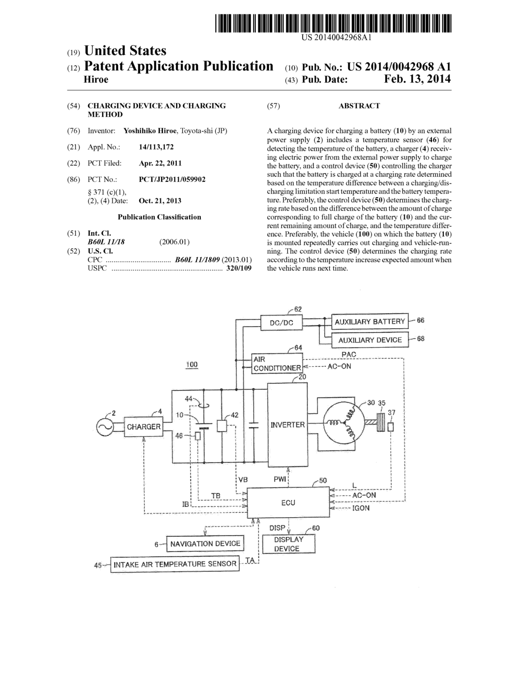 CHARGING DEVICE AND CHARGING METHOD - diagram, schematic, and image 01