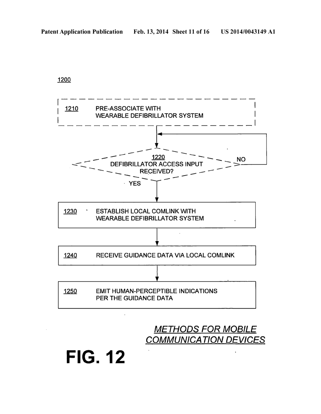 MOBILE COMMUNICATION DEVICE & APP FOR WEARABLE DEFIBRILLATOR SYSTEM - diagram, schematic, and image 12