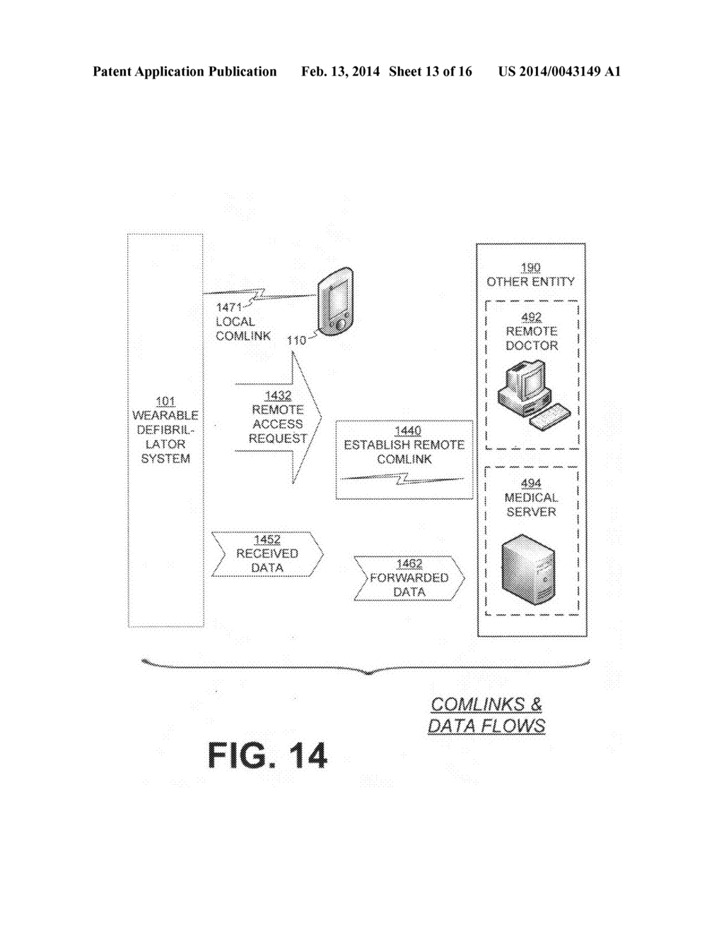 MOBILE COMMUNICATION DEVICE & APP FOR WEARABLE DEFIBRILLATOR SYSTEM - diagram, schematic, and image 14