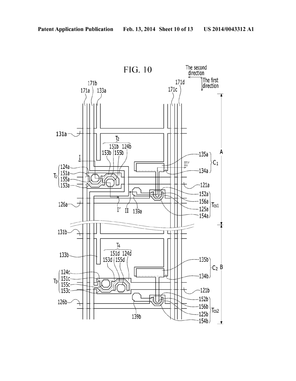 THIN FILM TRANSISTOR ARRAY PANEL HAVING IMPROVED FLICKER AND CROSS-TALK     CHARACTERISTICS - diagram, schematic, and image 11