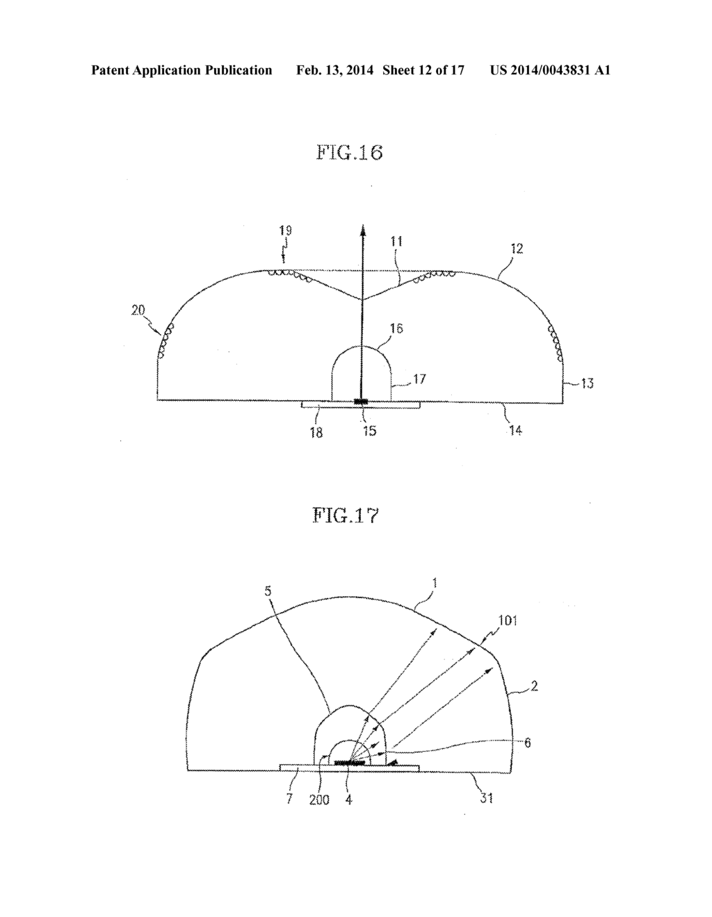 LIGHT EMITTING DIODE AND LENS FOR THE SAME - diagram, schematic, and image 13