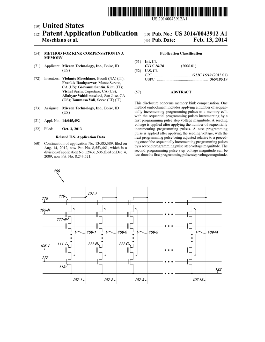 METHOD FOR KINK COMPENSATION IN A MEMORY - diagram, schematic, and image 01