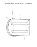 Container with Internal Structure for Mixing diagram and image