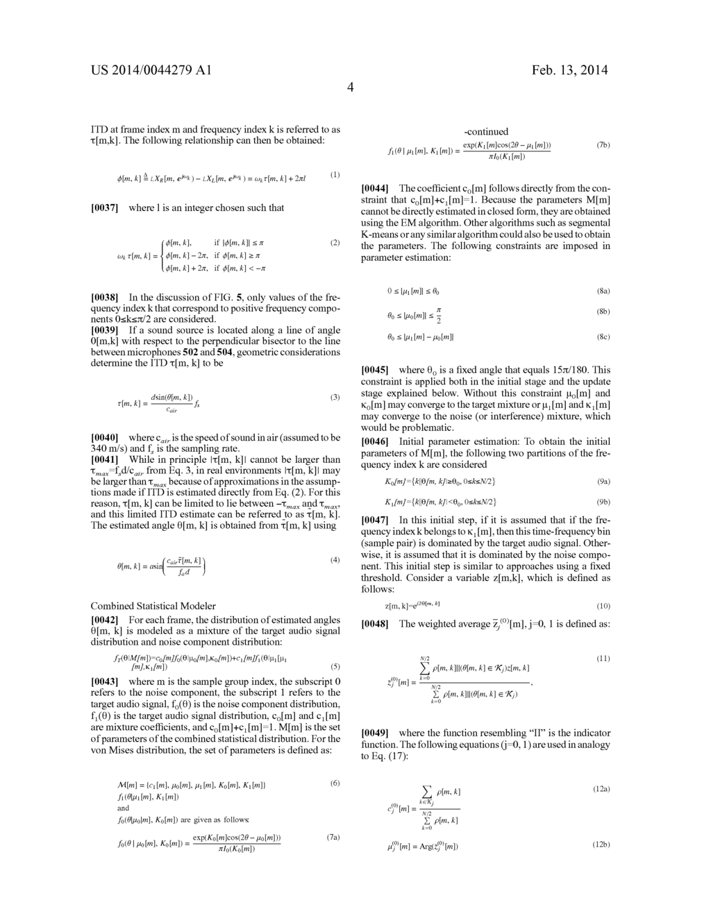 MULTI-MICROPHONE AUDIO SOURCE SEPARATION BASED ON COMBINED STATISTICAL     ANGLE DISTRIBUTIONS - diagram, schematic, and image 12