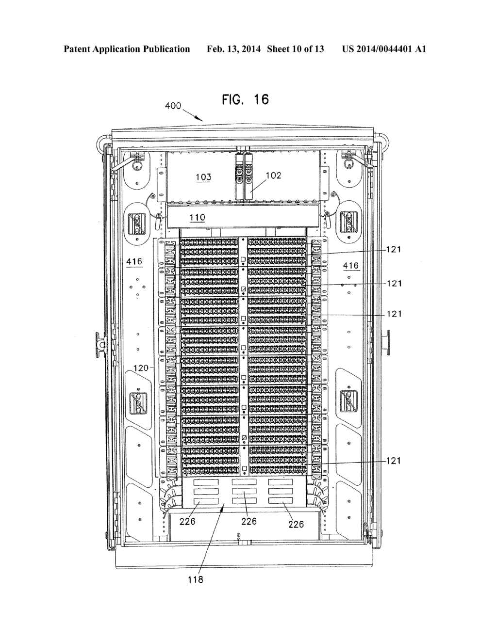 TELECOMMUNICATIONS CABINET WITH CONNECTOR STORAGE - diagram, schematic, and image 11