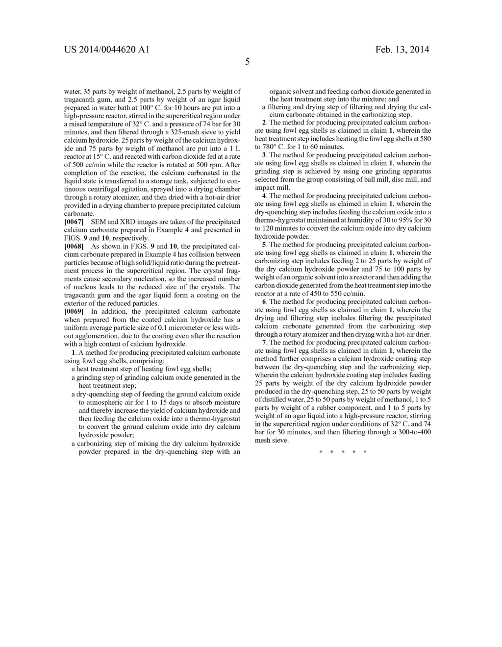 METHOD FOR PRODUCING PRECIPITATED CALCIUM CARBONATE USING FOWL EGG SHELLS - diagram, schematic, and image 16