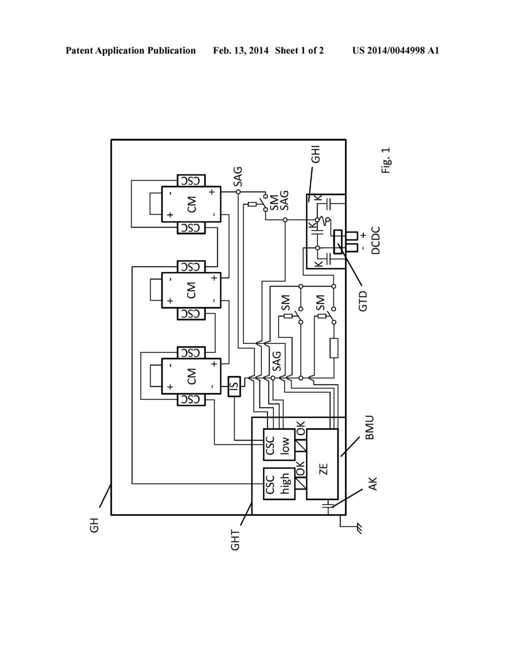 HIGH VOLTAGE BATTERY SYSTEM FOR A VEHICLE - diagram, schematic, and image 02