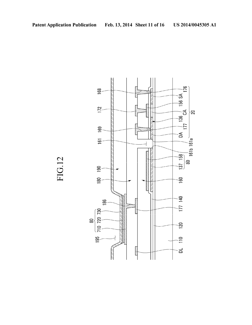 DISPLAY DEVICE AND METHOD OF MANUFACTURING THE SAME - diagram, schematic, and image 12