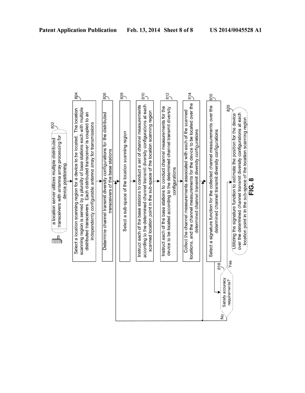 METHOD AND SYSTEM FOR DEVICE POSITIONING UTILIZING DISTRIBUTED     TRANSCEIVERS WITH ARRAY PROCESSING - diagram, schematic, and image 09