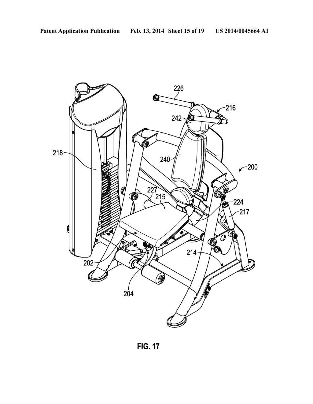 EXERCISE MACHINE WITH MOVABLE USER SUPPORT - diagram, schematic, and image 16