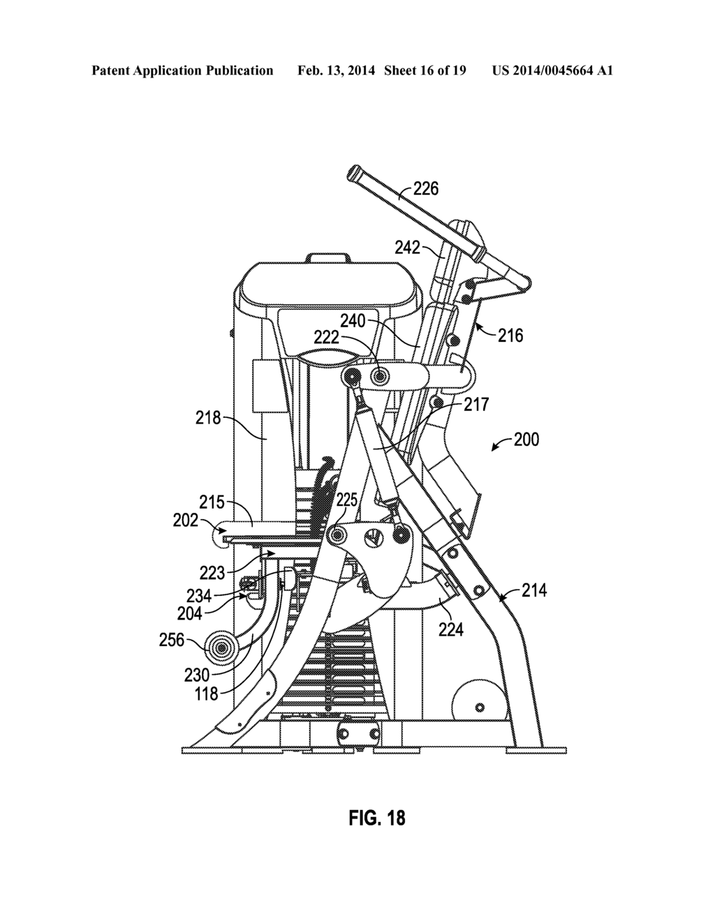 EXERCISE MACHINE WITH MOVABLE USER SUPPORT - diagram, schematic, and image 17